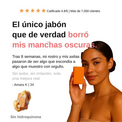 Jabón abrillantador de cúrcuma