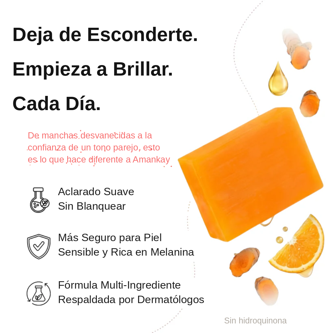 Jabón abrillantador de cúrcuma